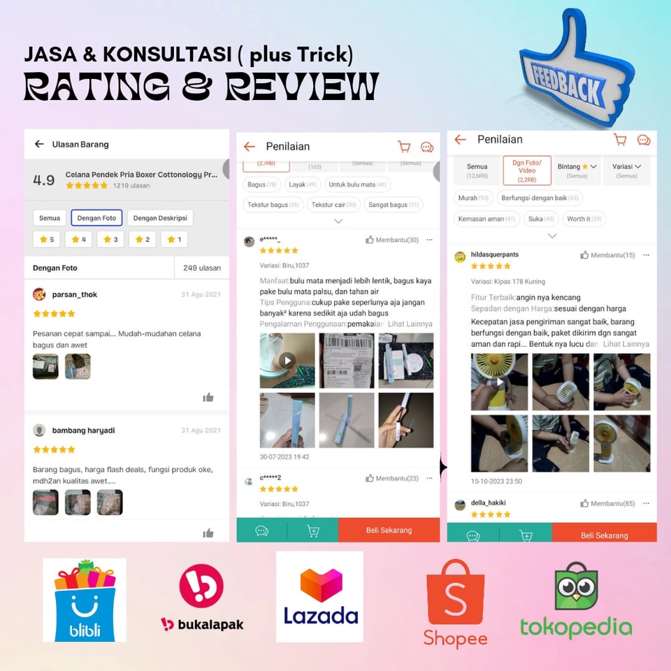 Memberi Review - Konsultan JASA PERFORMANCE TOKO ONLINE / MARKETPLACE - 3