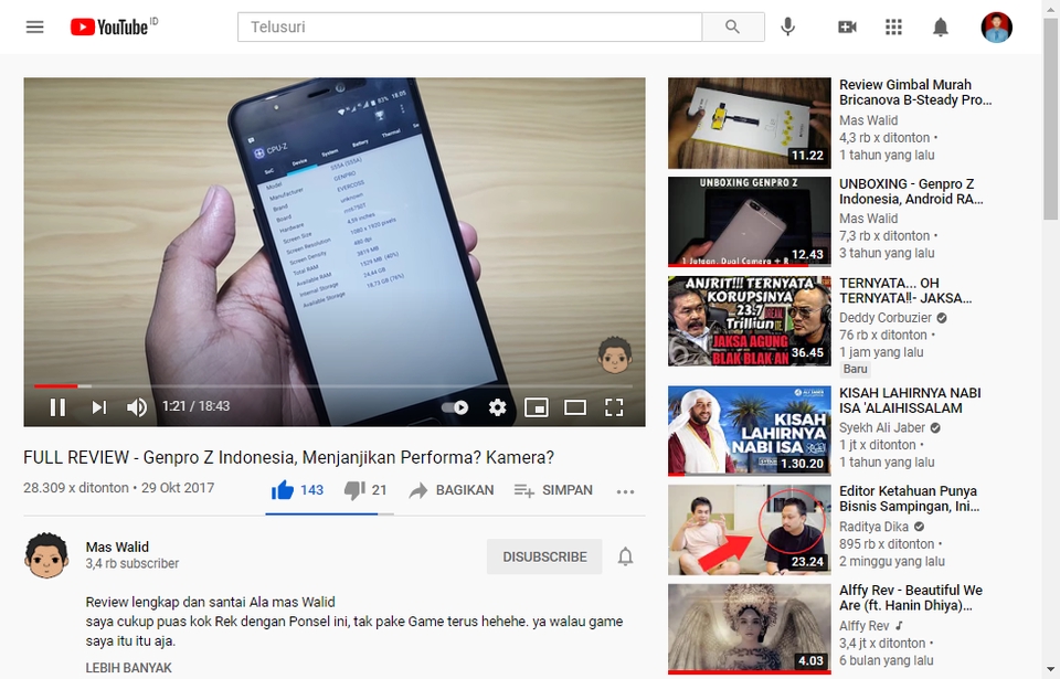 Youtuber/ Video - Jasa Review / Endorse Gawai (Gadget), Barang Elektronik di Video Youtube - 4