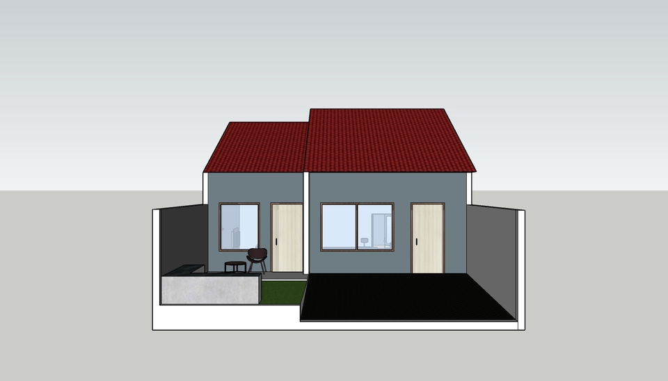 3D & Perspektif - Jasa Design 3D Rumah Tinggal, dan Perumahan` Exterior - 13