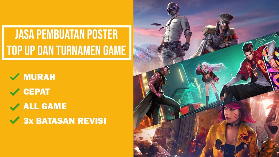 Banner Online - Poster Tournament Dan Top Up Game - 1