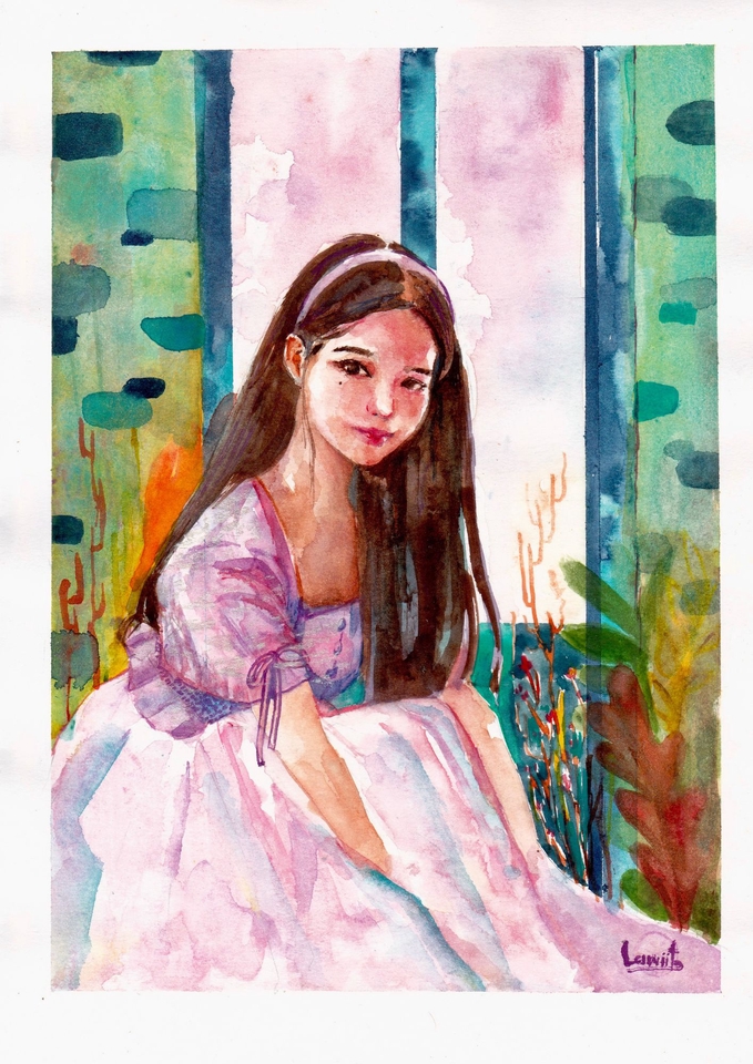 วาดแฟนอาร์ต - watercolor X kpop artist - 2