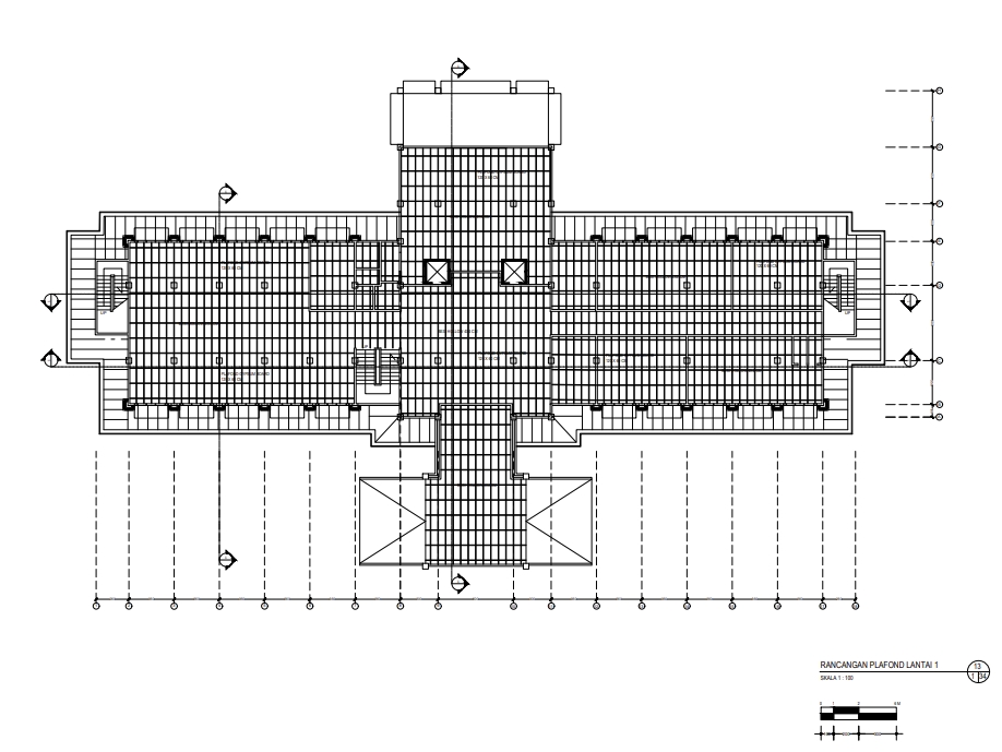 CAD Drawing - GAMBAR KERJA AUTOCAD 2D (GAMBAR TEKNIK, RUMAH 1 LANTAI, GEDUNG, DLL) - 8