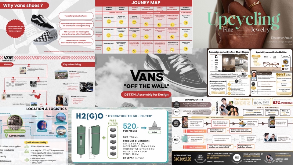 รับทำพรีเซนเทชั่น Vans สำหรับธุรกิจ "Off the Wall" ออกแบบด้วยโปรแกรม Powerpoint รับทำ Presentation สวยๆ