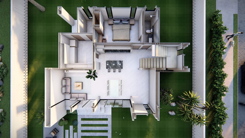 เขียนแบบวิศวกรรมและออกแบบโครงสร้าง - งานเขียนแบบพร้อมขออนุญาต และขึ้นแบบ 3D - 7