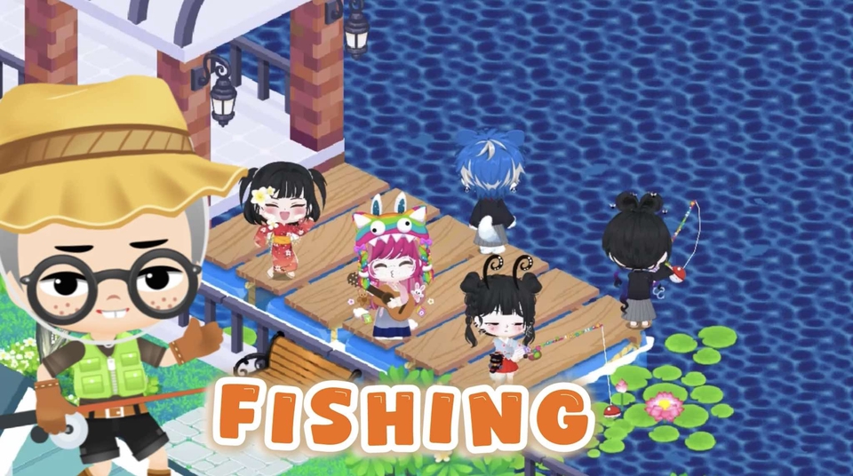 รับตัดต่อวีดีโอ ตัดต่อคลิป เกมตกปลา ภาพประกอบ
