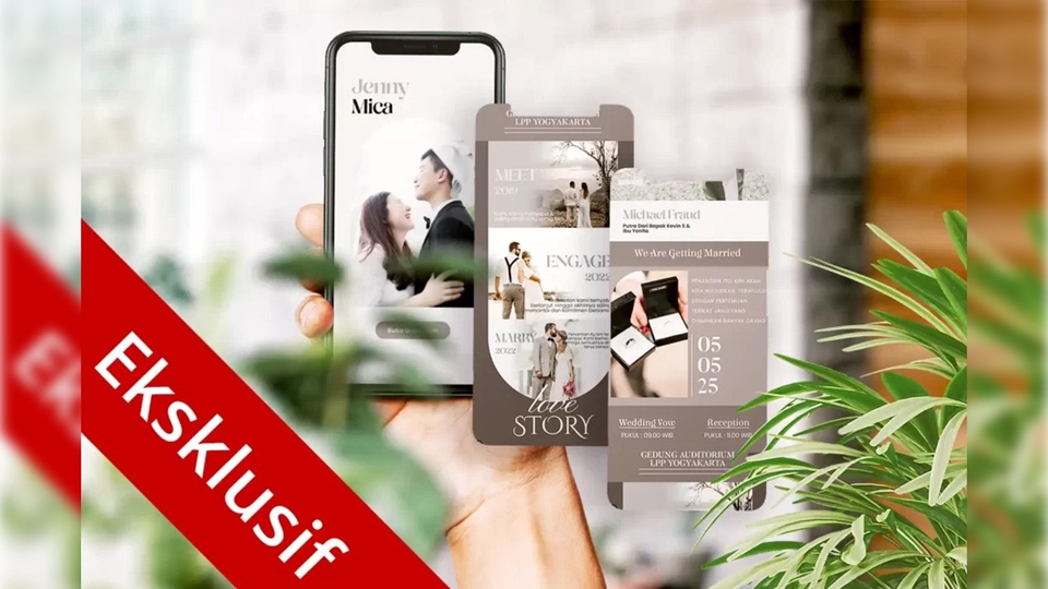 Jasa Web Design / Desain Website Profesional - Undangan Pernikahan Website Digital (PREMIUM / EKSKLUSIF)