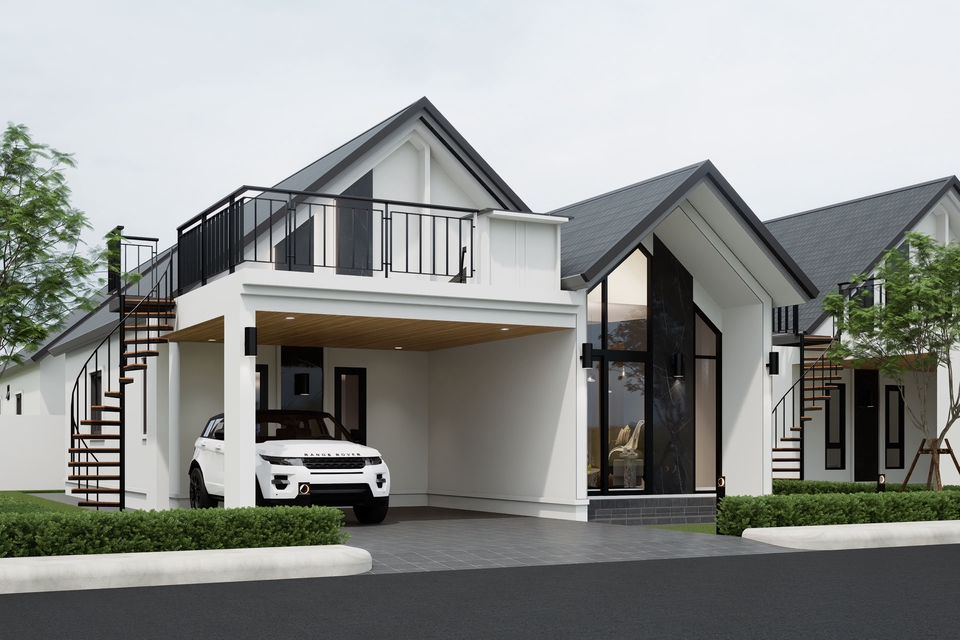 ออกแบบตกแต่งภายในและภายนอก - รับออกแบบบ้าน ออกแบบภายในงานเขียนแบบก่อสร้างเพื่อขออนุญาต BOQ รายการคำนวณโครงสร้างพร้อมลายเซ็นวิศวกร - 26