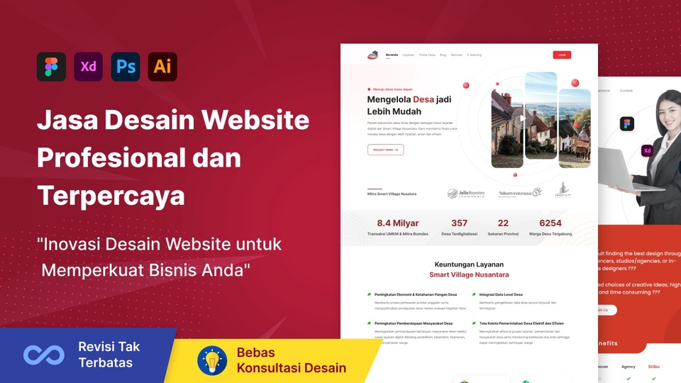 UI & UX Design - Profesional Desain Web | Elegan & Modern Style - 1