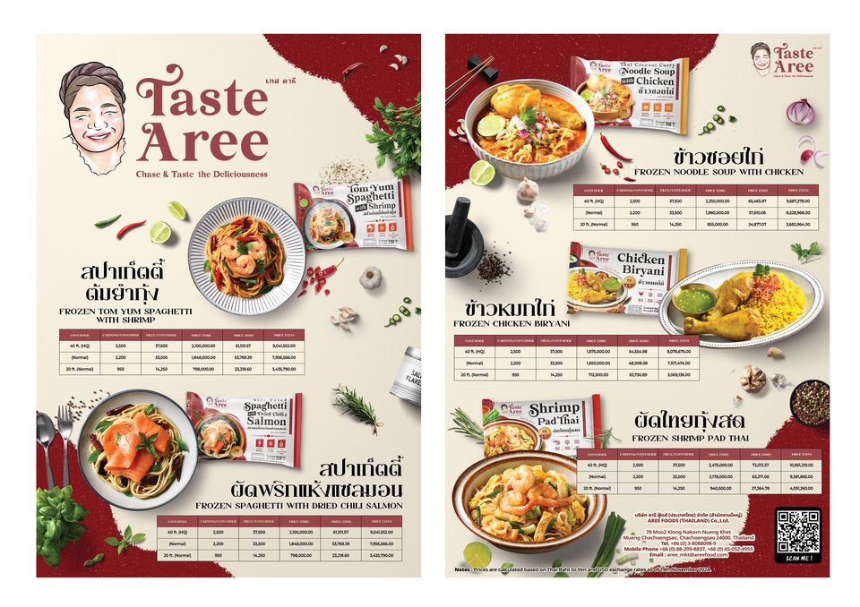 ออกแบบโปสเตอร์ อาหาร ไทย พร้อมเมนู ราคาถูก