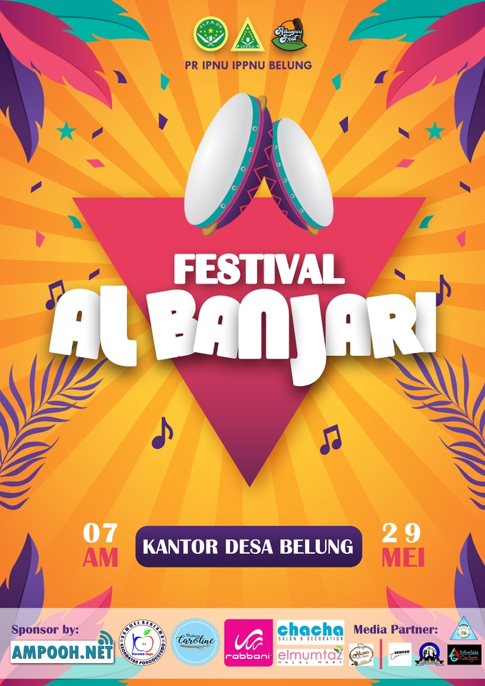 Jasa desain banner instagram festival al banjari desain banner online shop desain banner website