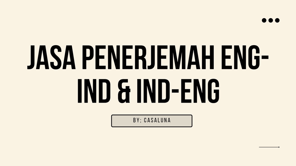 Penerjemahan - Jasa Translator Inggris - Indonesia & Indonesia - Inggris - 1