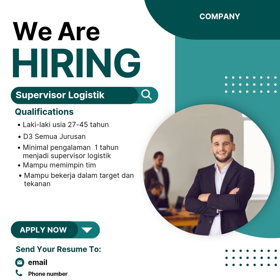 Jasa Konsultan Bisnis: Kami Sedang Mempekerjakan Supervisor Logistik untuk Membantu Anda Membangun Bisnis