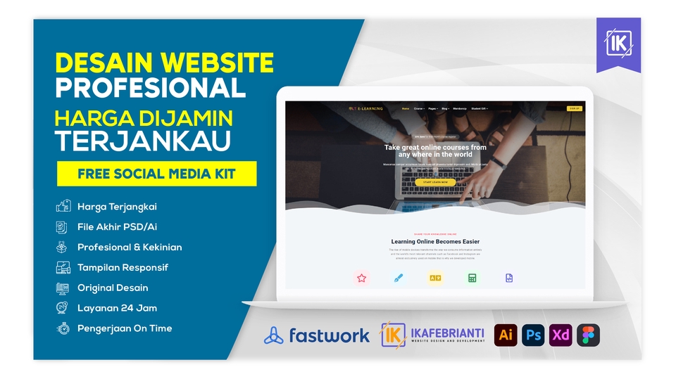 Desain Web - TERBAIK!!! Website Design Professional - Figma/Adobe Illustrator/Photoshop Desain Website Murah - 4