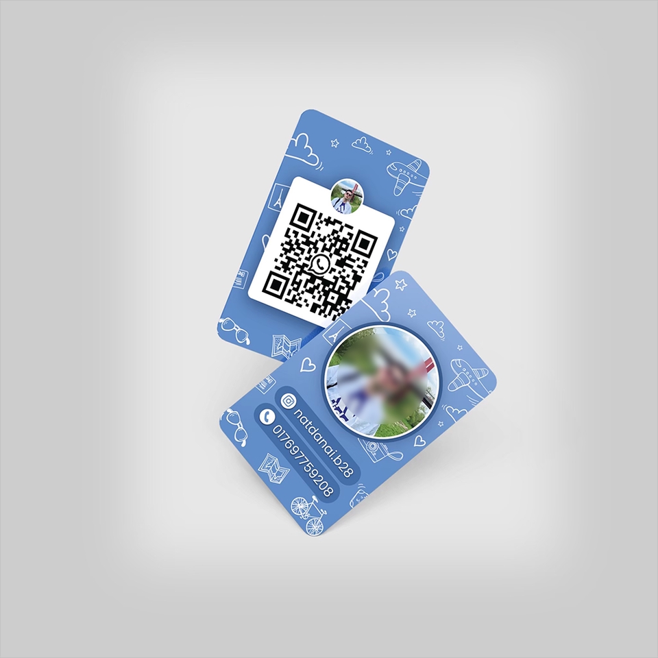 สื่อสิ่งพิมพ์และนามบัตร - ออกแบบรูปสกรีนบัตร NFC Card นามบัตรดิจิตัล - 7