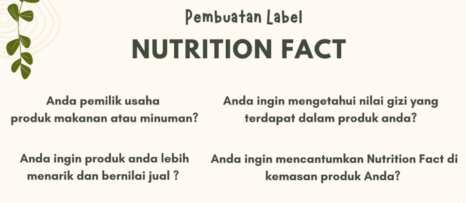 Analisis Data - JASA PEMBUATAN NUTRITION FACTS/ NILAI GIZI PRODUK MAKANAN 1 HARI JADI - 3