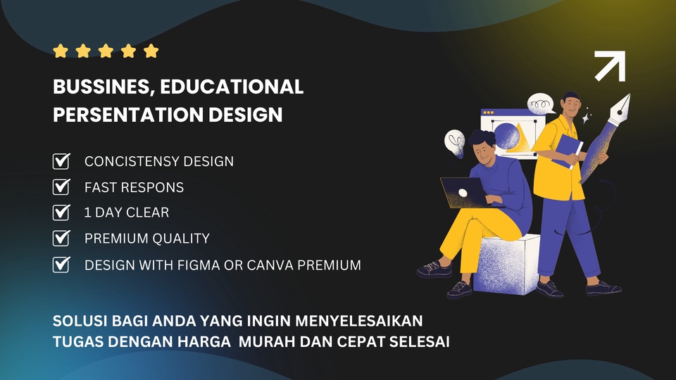 Jasa desain presentasi profesional, pembuatan slide presentasi, powerpoint, desain ppt murah dan cepat