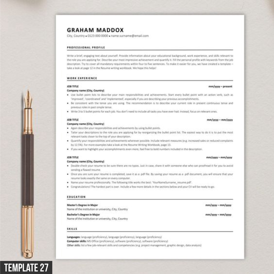 Portfolio & Resume - DESAIN CV KREATIF, CV ATS, RESUME, COVER LETTER & PORTFOLIO SEDERHANA (1 Hari Jadi) - 27