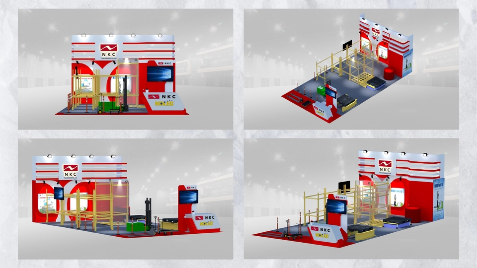 3D Perspective - ่รับออกแบบ 3D โครงสร้างบูธงานอีเว้นท์ Event, Exhibition , งานแสดงสินค้า, Kiosk, ร้านค้าและร้านอาหาร - 4