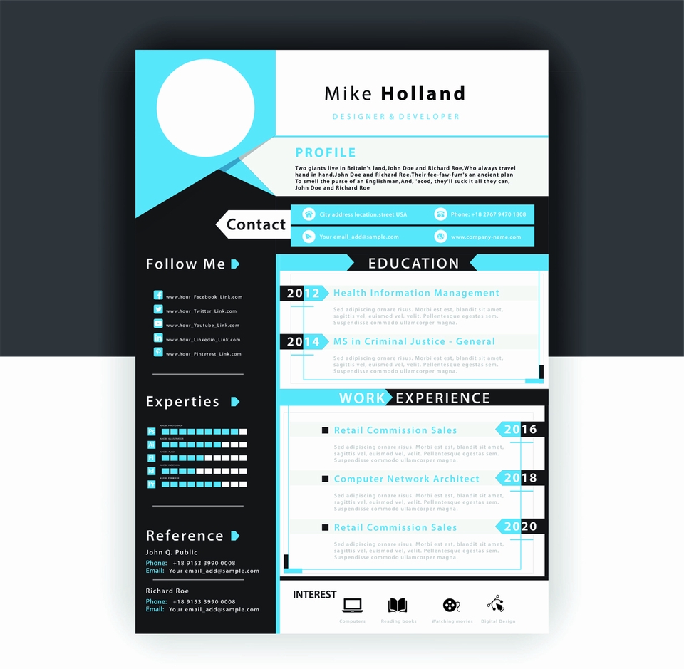 Portfolio & Resume - DESAIN CV/RESUME KREATIF (1 HARI JADI) BEBAS REVISI!!! - 4