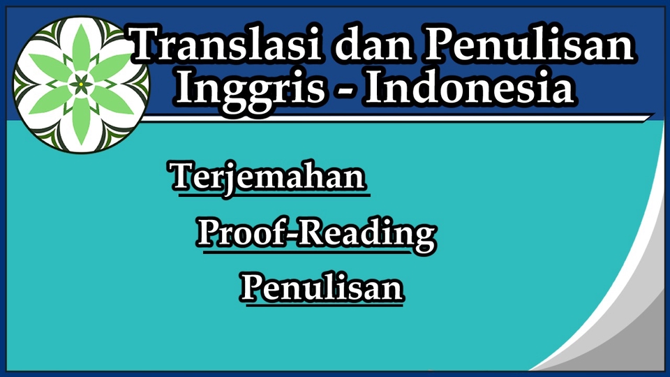 Jasa Penerjemah Bahasa Inggris dan Penulisan - Terjemahan Bahasa Inggris ke Indonesia