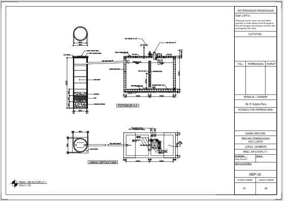 CAD Drawing - Gambar Kerja dan Gambar IMB  - 7