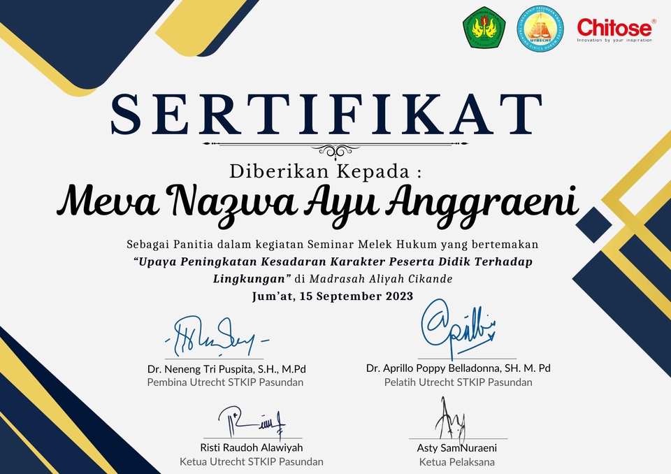 Digital Printing - Desain Sertifikat - 2