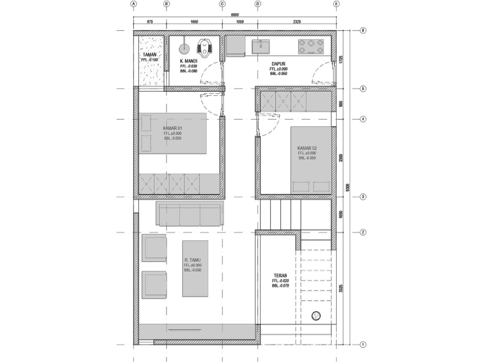 Jasa drafter autocad freelance murah, pembuatan denah rumah dengan autocad.