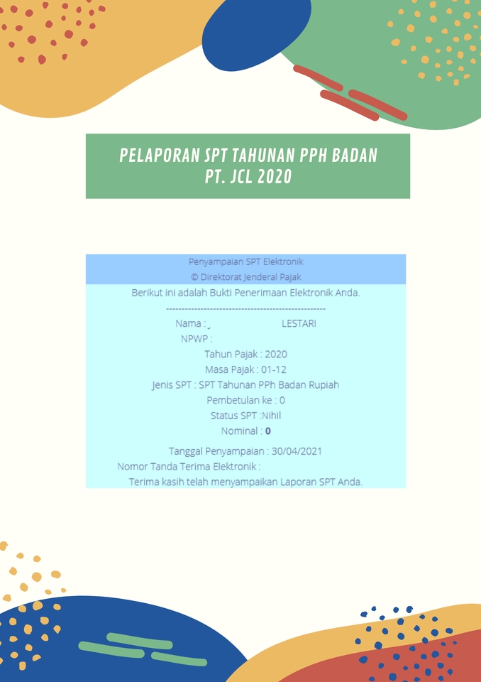 Akuntansi dan Keuangan - Jasa Pelaporan Pajak SPT Tahunan Badan & SPT Masa Bulanan Konsultan Pajak - 4