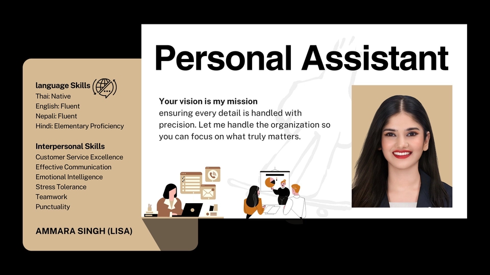 ผู้ช่วยส่วนตัว ผู้ช่วยเสมือน เลขานุการ หาเลขา เลขาส่วนตัว งานเลขานุการ จ้างผู้ช่วยเสมือน บริการผู้ช่วยส่วนตัว