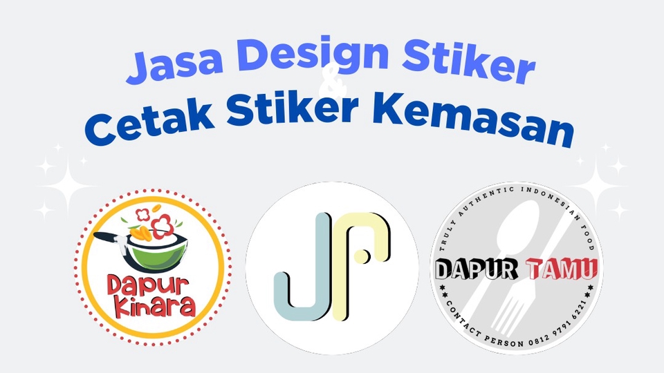 Label & Kemasan - Design Logo Stiker Kemasan Vinyl dan Kromo - 1