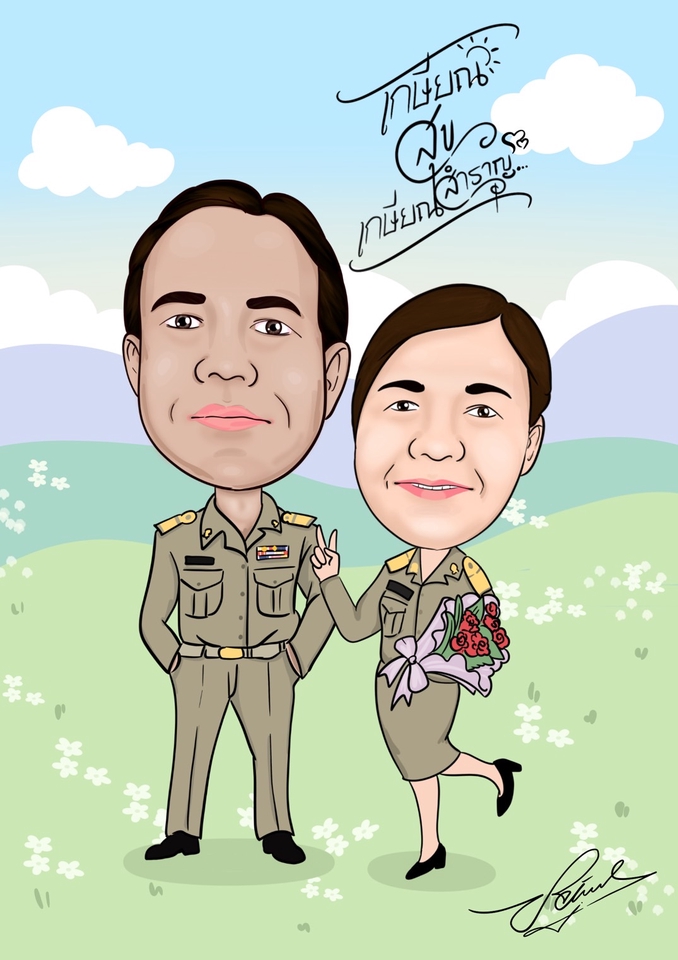 วาดภาพการ์ตูน - รับวาดรูปมินิมอล รูปการ์ตูน ลายเส้นน่ารักๆ - 5