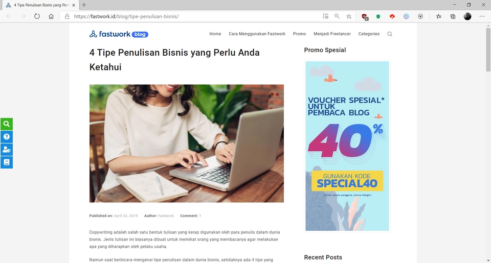 Penulisan Konten - Jasa Penulisan Artikel untuk Blog Perusahaan atau Startup - 2