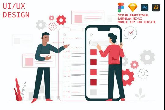 Jasa Desain Tampilan UI/UX Untuk Mobile App, Website dan Landing Page.