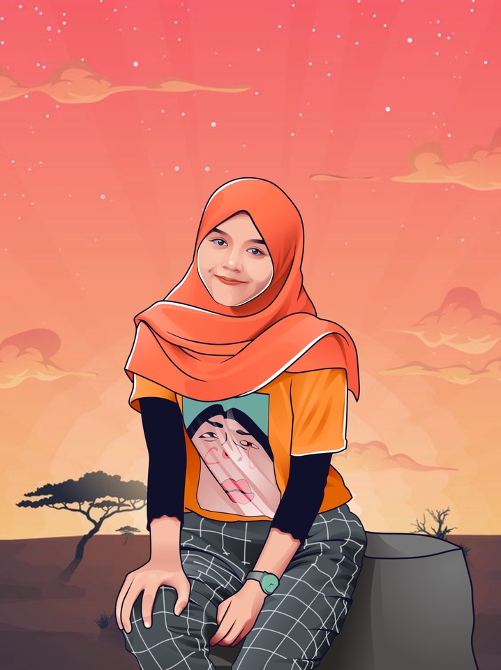 Gambar Potret - Vector Portrait (PROMO) Buy 1 Get 1 - 7