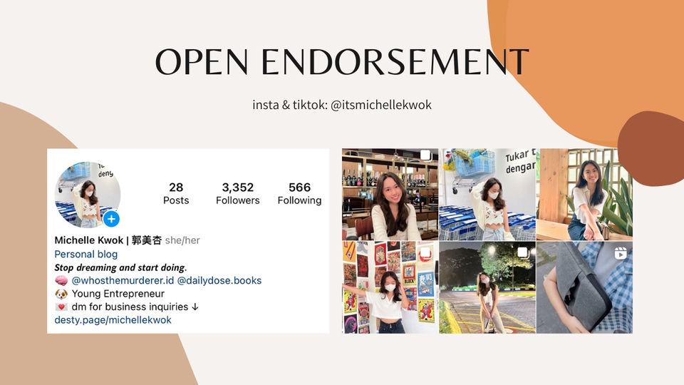 Selebgram/ Socmed - Open Jasa Endorsement Photos & Video (Reels/Tiktok) - 2
