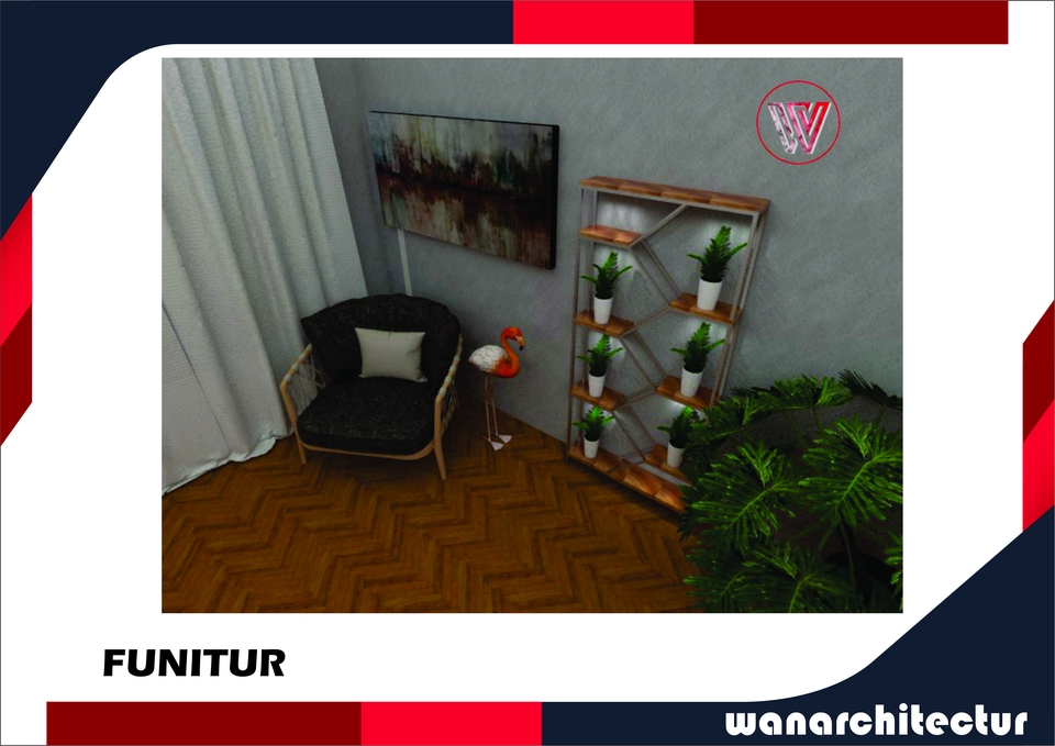 3D & Perspektif - JASA DESAN ARSITEKTUR (INTERIOR, EKSTERIOR, TAMAN, FUNITUR, LANDSCAPE) - 11