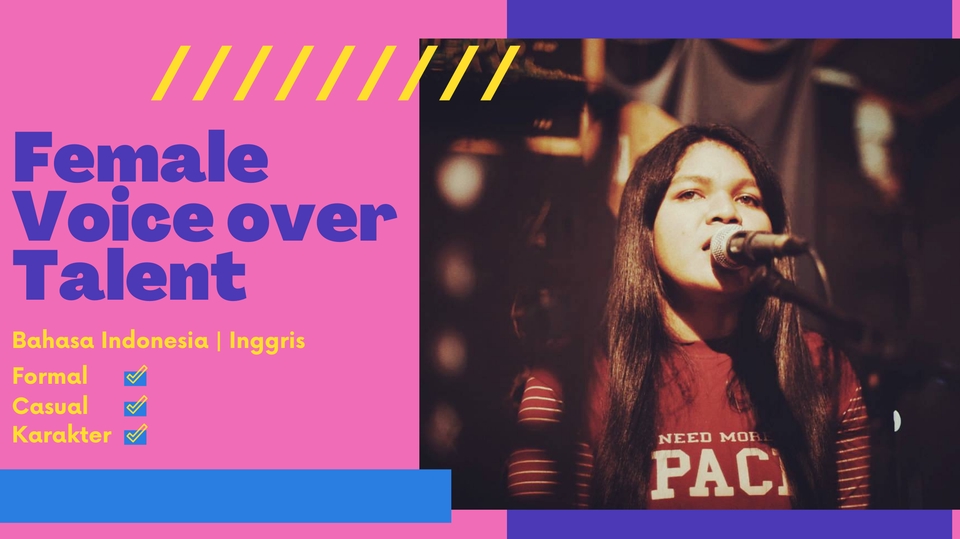 Sulih suara (dubbing, looping) - Voice Over / Dubbing Wanita (MULTILINGUAL) DIJAMIN SAMPAI BERES - 1