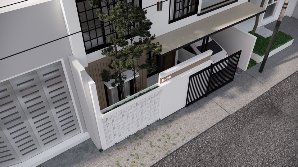 3D & Perspektif - DESAIN RUMAH TINGGAL (EKTERIOR & INTERIOR) - 4