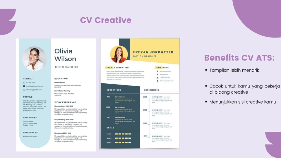 Portfolio & Resume - Pembuatan CV ATS Friendly dijamin tembus company website sudah terbukti  - 3