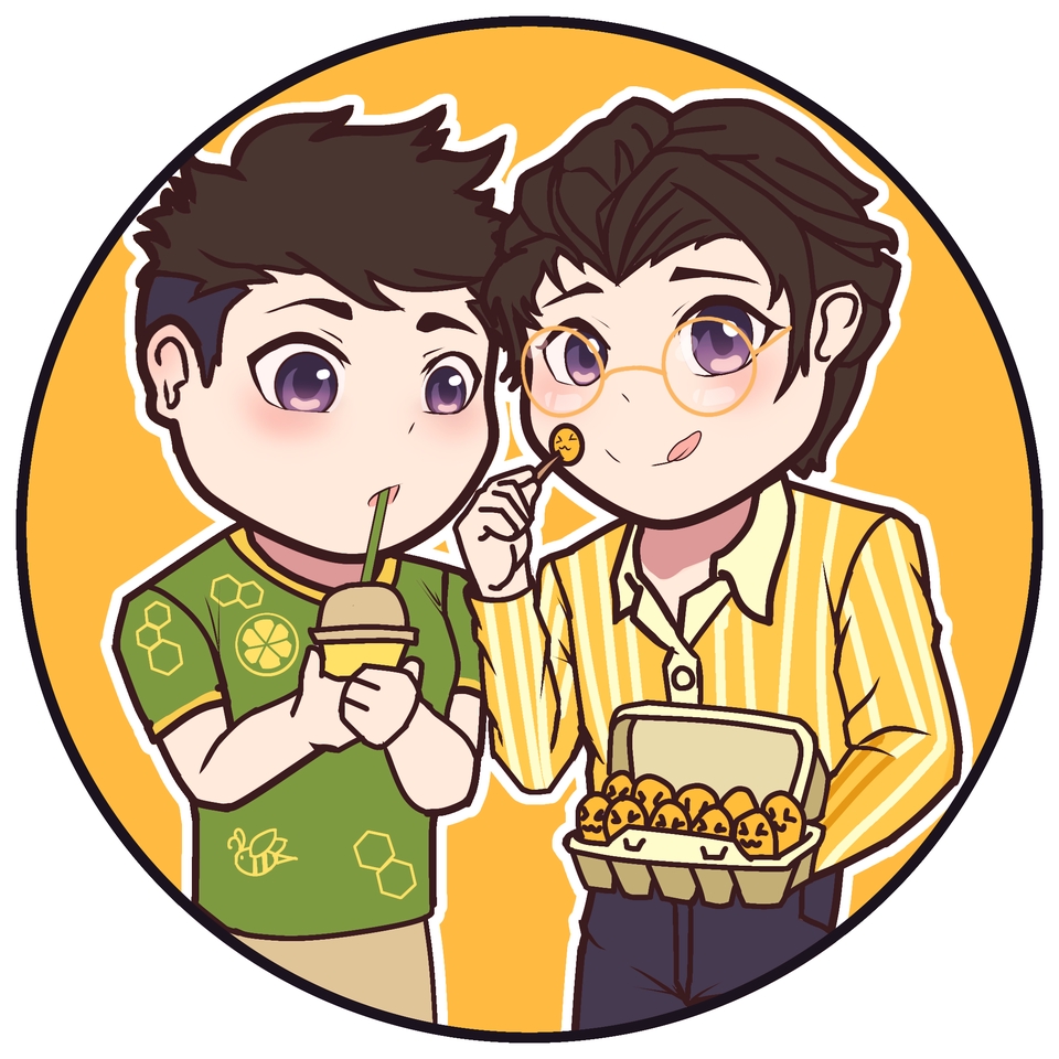 รับวาดรูปการ์ตูนสองคน น่ารัก สไตล์การ์ตูนญี่ปุ่น