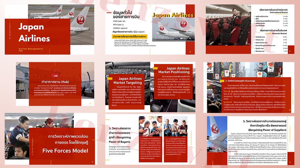 รับทำ presentation บริการทำ presentation บริการรับทำ presentation นำเสนอผลงาน Japan Airlines