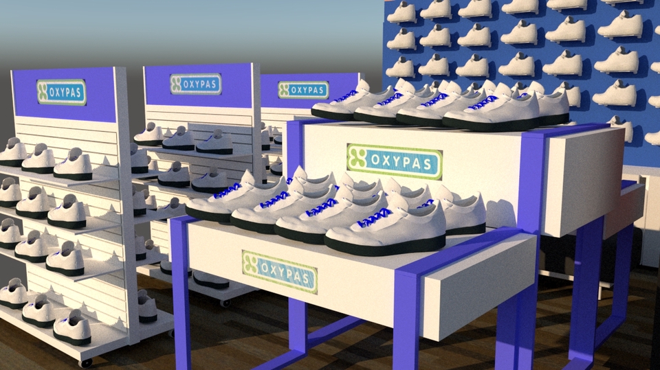 ทำโมเดล 3D - โมเดลชั้นวางสินค้า - 7