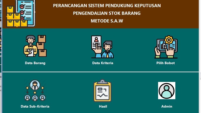 Aplikasi Desktop - Aplikasi pemiliha stok barang dengan metode SAW - 1