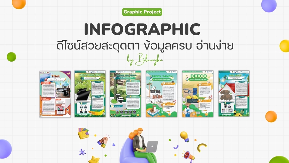 Infographics - ออกแบบ Infographics ด่วน ไว รับหมดค่า !!! - 1
