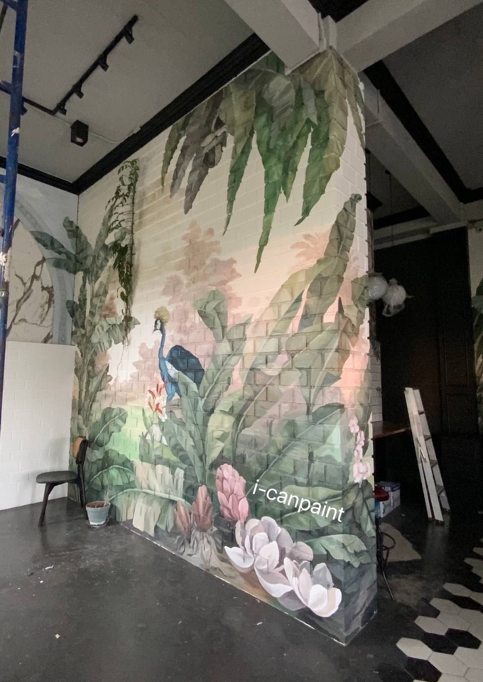 ออกแบบตกแต่งภายในและภายนอก - รับวาดภาพเพ้นท์ผนังเพื่อการตกแต่ง (Wall Painting) - 20