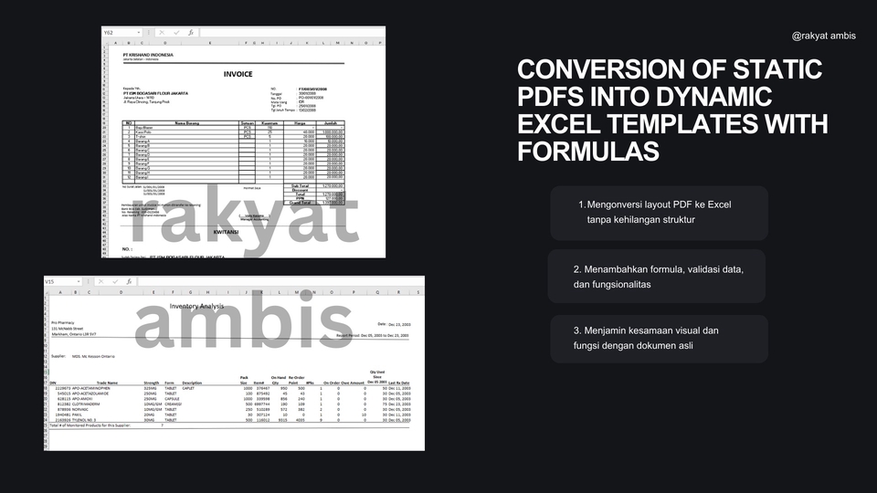 Jasa Edit Dokumen PDF, Konversi PDF ke Word / Excel - Excel Expert untuk Ubah PDF ke Excel Profesional & Siap Digunakan