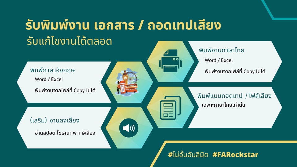 พิมพ์งาน และคีย์ข้อมูล - พิมพ์งาน ไทย / อังกฤษ ตามทึ่ต้องการ คุยได้ - 1