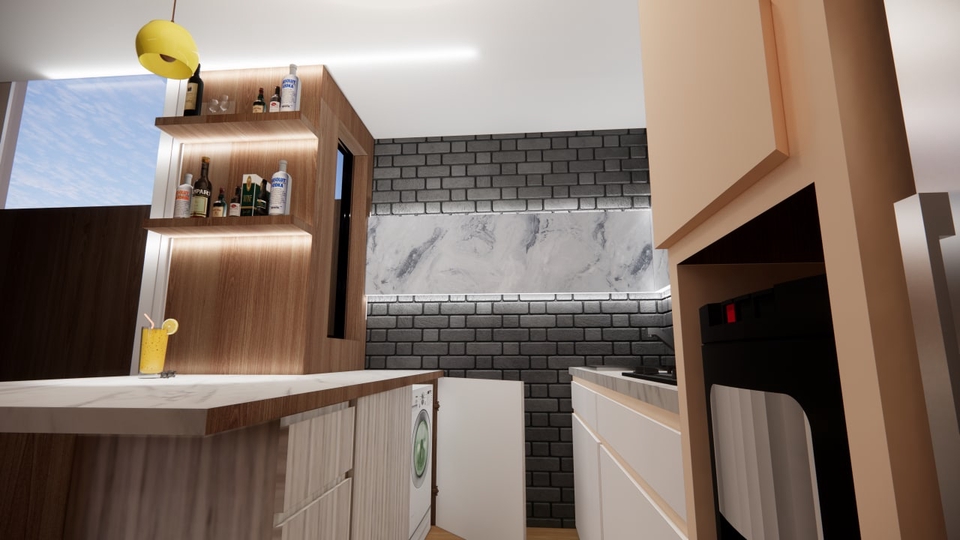 3D & Perspektif - Design Interior, Exterior 3D Render Rumah, Office, cafe dll - 10