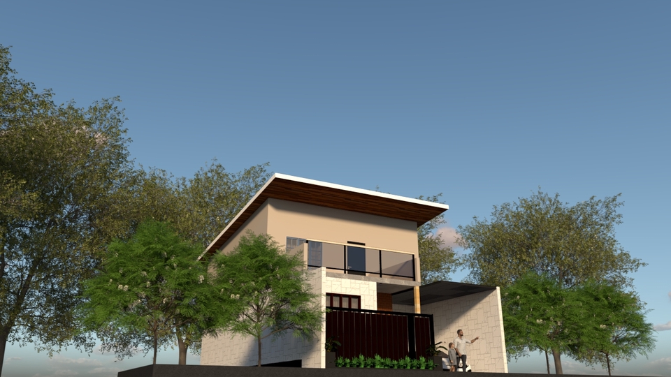 Jasa drafter autocad freelance untuk desain rumah minimalis modern