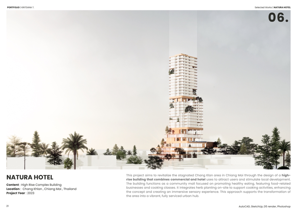 ออกแบบโรงแรมหรู เชียงใหม่ Natura Hotel ออกแบบตกแต่งภายในโรงแรม